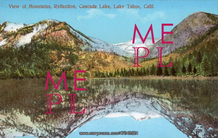 : Mountains at Cascade Lake, Lake Tahoe, California, USA : Mountains at Cascade Lake, Lake Tahoe, California, USA