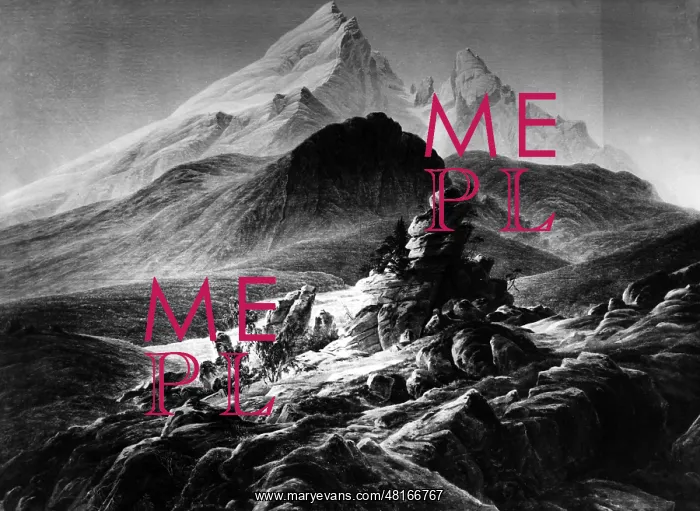 : Mountains by Caspar David Friedrich : Mountains by Caspar David Friedrich