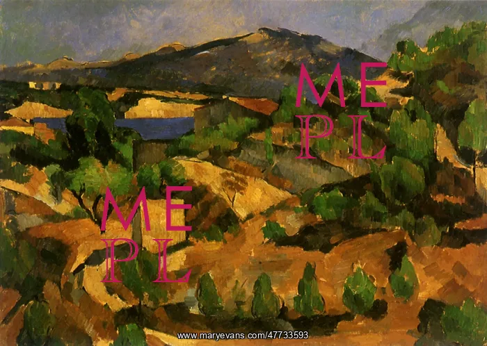 : Mountains at L'Estaque, by Paul Cezanne : Mountains at L'Estaque, by Paul Cezanne