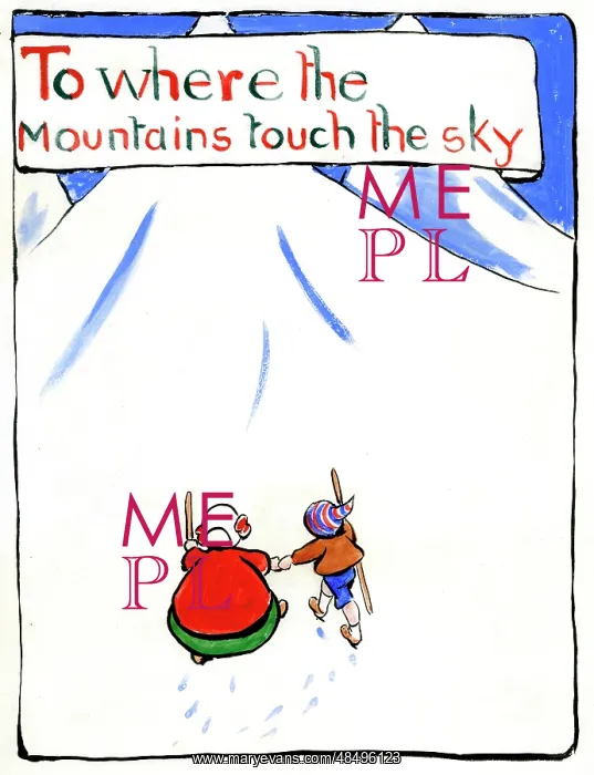 : To where the mountains touch the sky, by Minnie Asprey : To where the mountains touch the sky, by Minnie Asprey