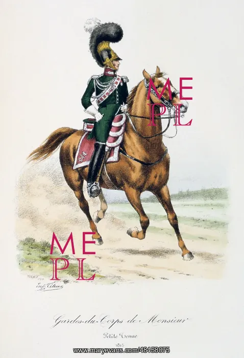 : Mounted officerof the bodyguard of the heir to : Mounted officerof the bodyguard of the heir to