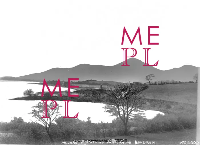 : Mourne Mountains from Above Dundrum : Mourne Mountains from Above Dundrum