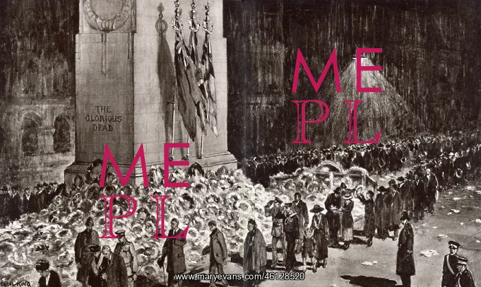 : Mourners at the Cenotaph, 1920 : Mourners at the Cenotaph, 1920