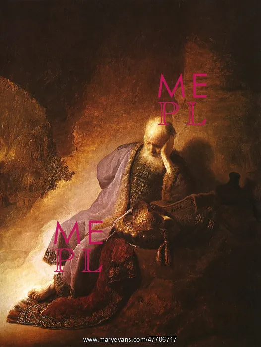 : Mourning the Destruction of Jerusalem, by Rembrandt : Mourning the Destruction of Jerusalem, by Rembrandt