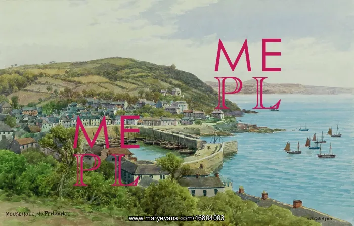 : Mousehole, near Penzance, Cornwall : Mousehole, near Penzance, Cornwall