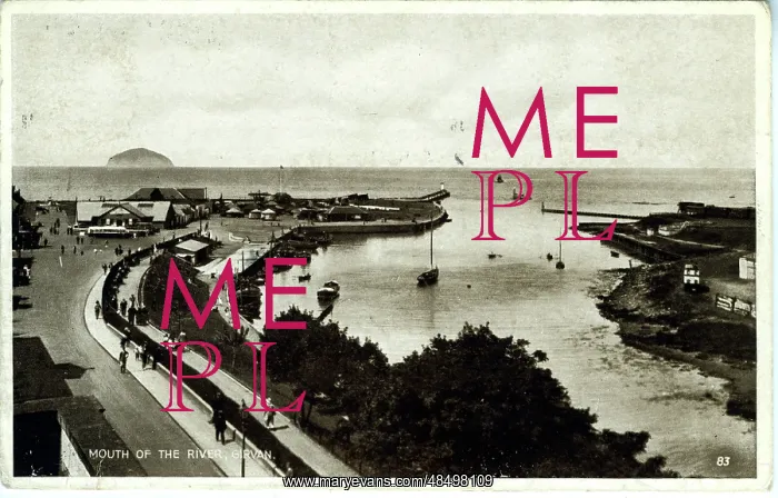 : Mouth of the River, Girvan, Ayrshire : Mouth of the River, Girvan, Ayrshire