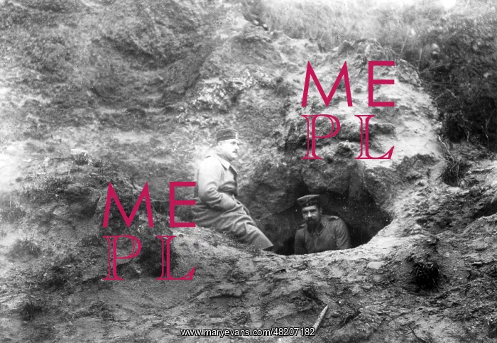 : Mine mouth at the Western front, 1915 : Mine mouth at the Western front, 1915