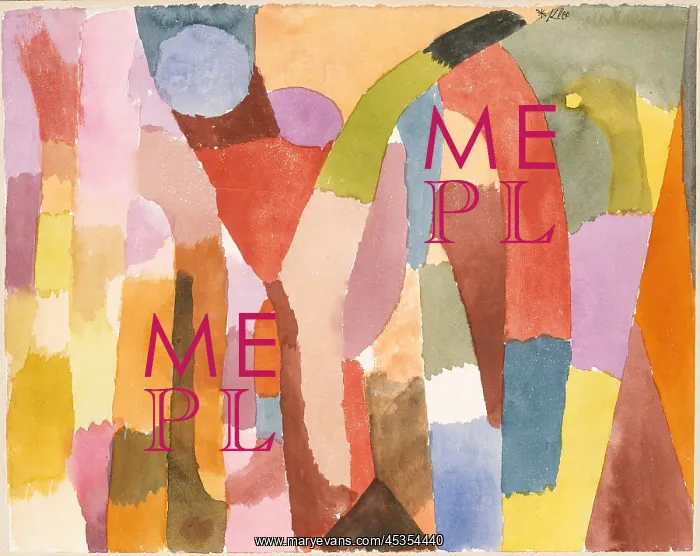 : MOVEMENT OF VAULTED CHAMBERS, by Paul Klee : MOVEMENT OF VAULTED CHAMBERS, by Paul Klee