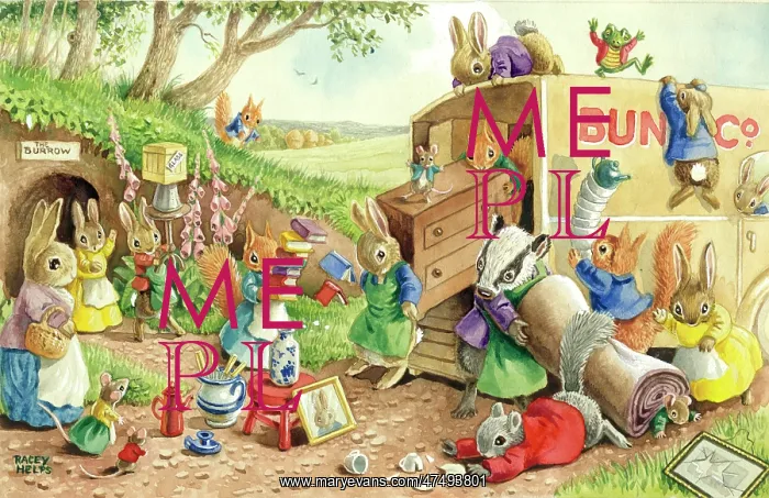 : Moving Day - with rabbits, squirrels, badger : Moving Day - with rabbits, squirrels, badger