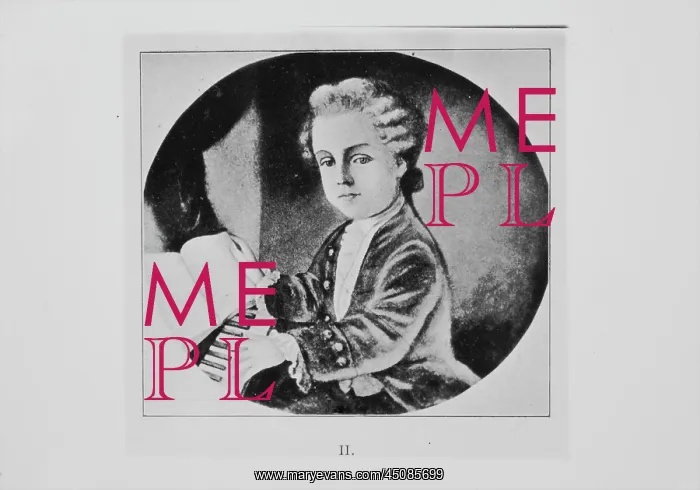 : Mozart as a boy, engraving : Mozart as a boy, engraving