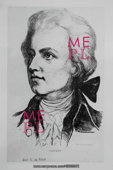 : Mozart, engraving : Mozart, engraving