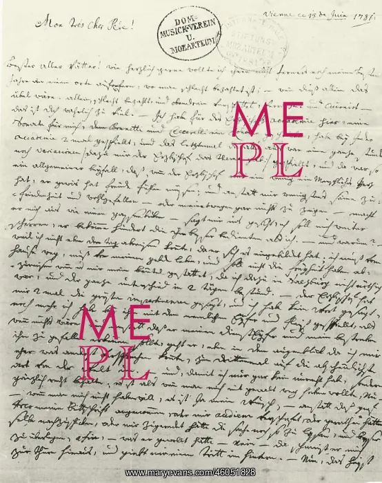 : Mozart: A letter to his father : Mozart: A letter to his father