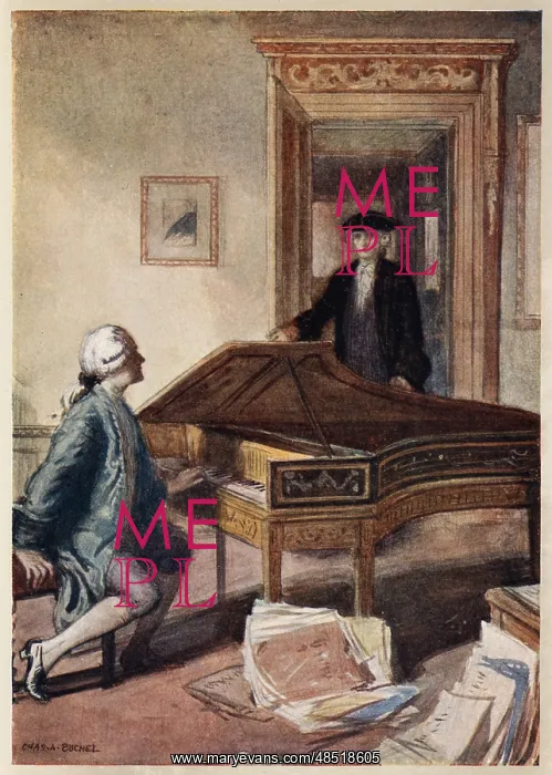 : Mozart and the mysterious stranger, 1791 (c1914) : Mozart and the mysterious stranger, 1791 (c1914)