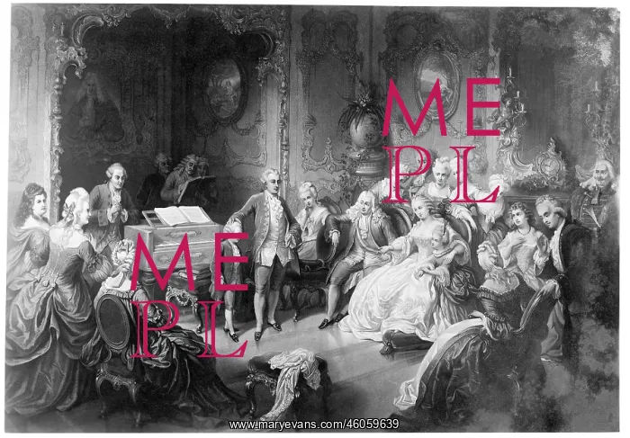 : Mozart visiting Maria Theresia : Mozart visiting Maria Theresia