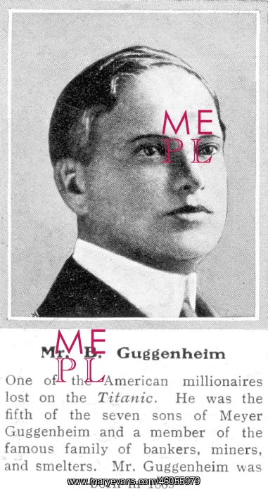 : Mr B. Guggenheim : Mr B. Guggenheim