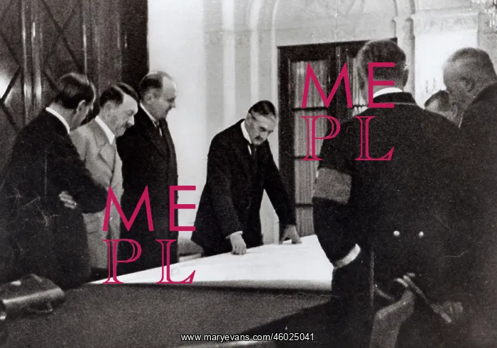 : Mr Chamberlain and Herr Hitler Consult the Map of Europe : Mr Chamberlain and Herr Hitler Consult the Map of Europe