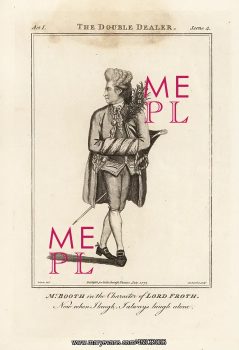 : Mr. Cockran Joseph Booth in the character of Lord : Mr. Cockran Joseph Booth in the character of Lord