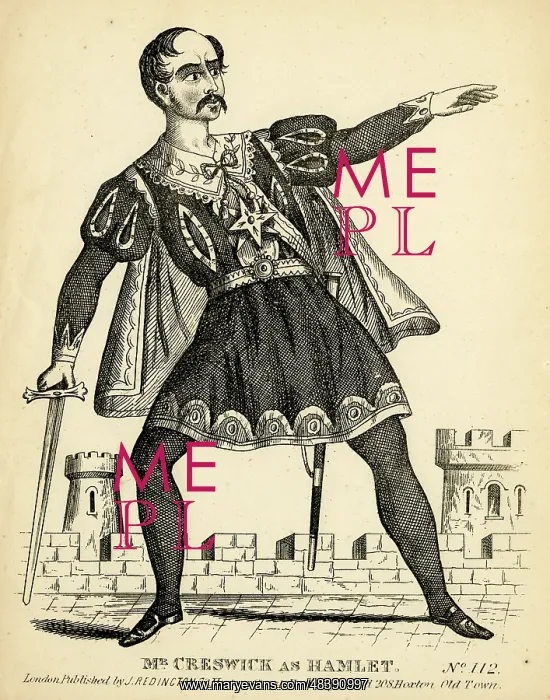  : Mr Creswick as Hamlet