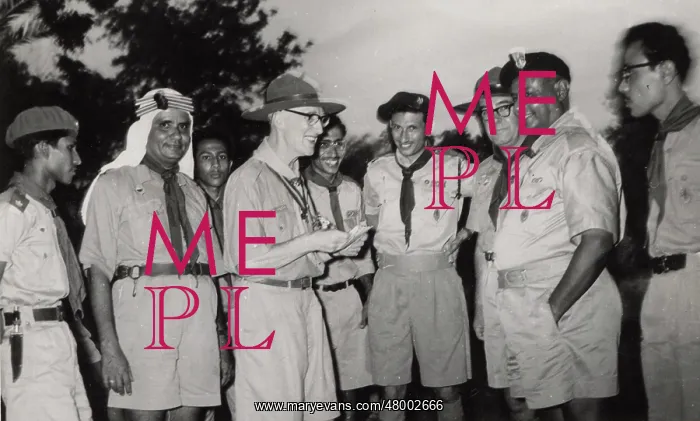 : Mr F. Morgan with Aden Scouts : Mr F. Morgan with Aden Scouts
