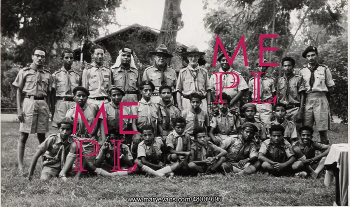 : Mr F. Morgan with Aden Scouts : Mr F. Morgan with Aden Scouts