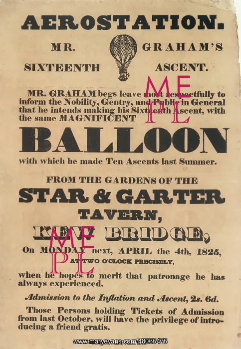 : Mr Graham's balloon ascent, Kew Bridge : Mr Graham's balloon ascent, Kew Bridge
