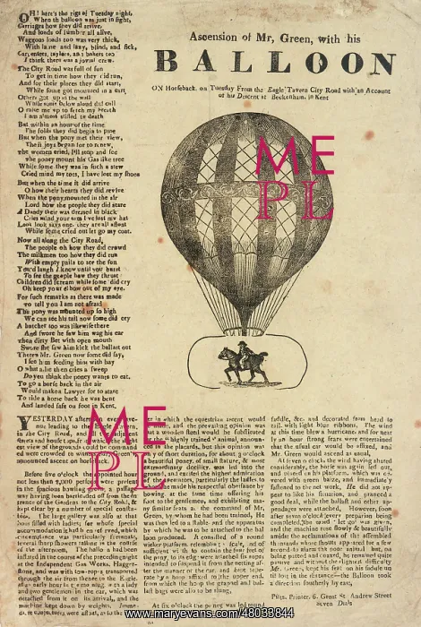: Mr Green on horseback with his balloon : Mr Green on horseback with his balloon