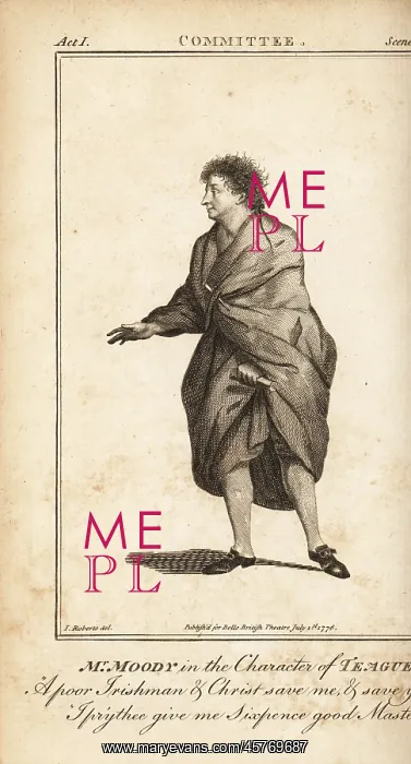 : Mr. John Moody in the character of Teague in Robert : Mr. John Moody in the character of Teague in Robert