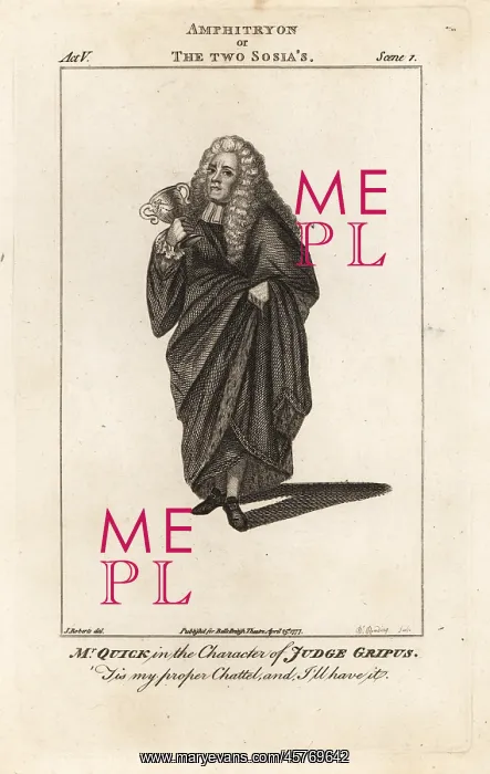 : Mr John Quick in the character of Judge Gripus in : Mr John Quick in the character of Judge Gripus in