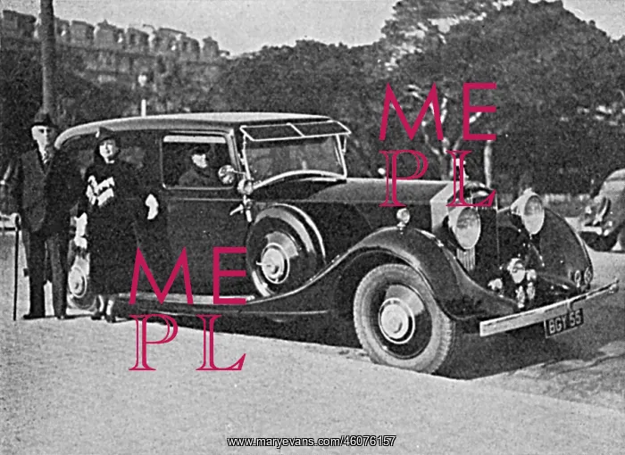 : Mr and Mrs Wertheimer with their Rolls-Royce, 1935 : Mr and Mrs Wertheimer with their Rolls-Royce, 1935