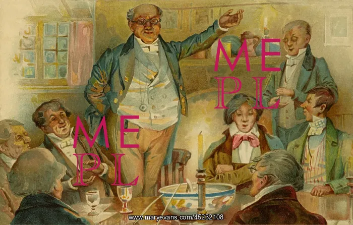 : Mr Pickwick addresses the Club : Mr Pickwick addresses the Club