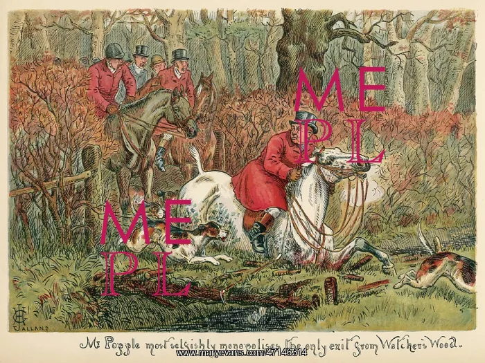 : Mr Popple stuck in the mud on his horse : Mr Popple stuck in the mud on his horse