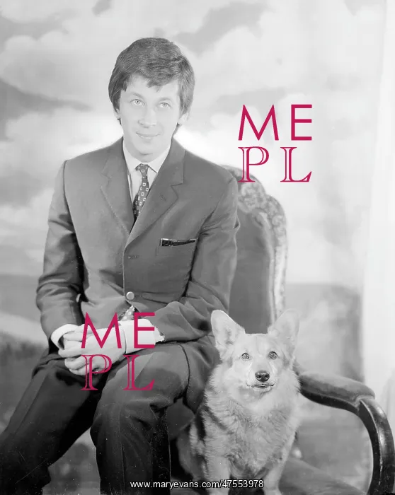  : Mr Rees Williams & pet dog Lanto