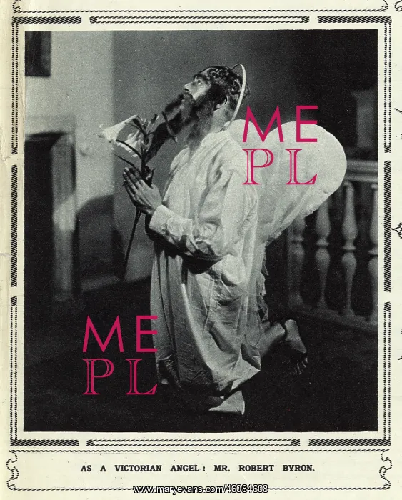 : Mr Robert Byron as a Victorian angel : Mr Robert Byron as a Victorian angel