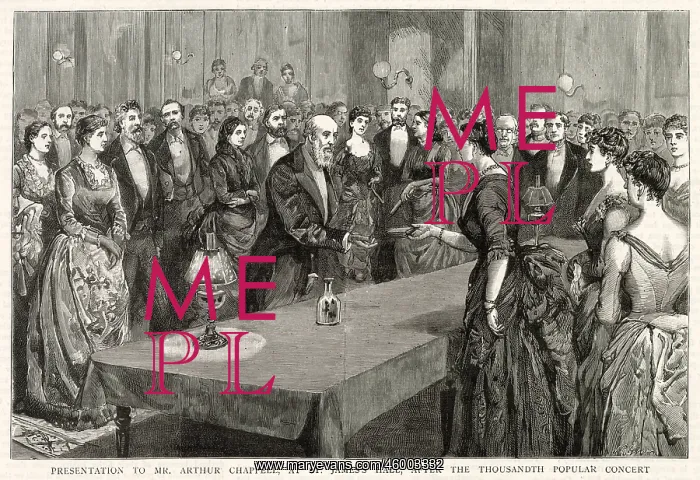 : Mr. S. Arthur Chappell receiving a presentation, St. James's : Mr. S. Arthur Chappell receiving a presentation, St. James's