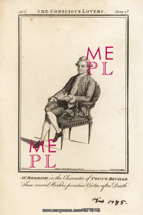 : Mr. Samuel Reddish in the character of Young Reville : Mr. Samuel Reddish in the character of Young Reville