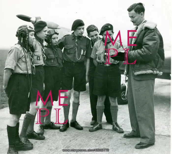 : Mr Trevor Scott-Chard and Air Scouts : Mr Trevor Scott-Chard and Air Scouts