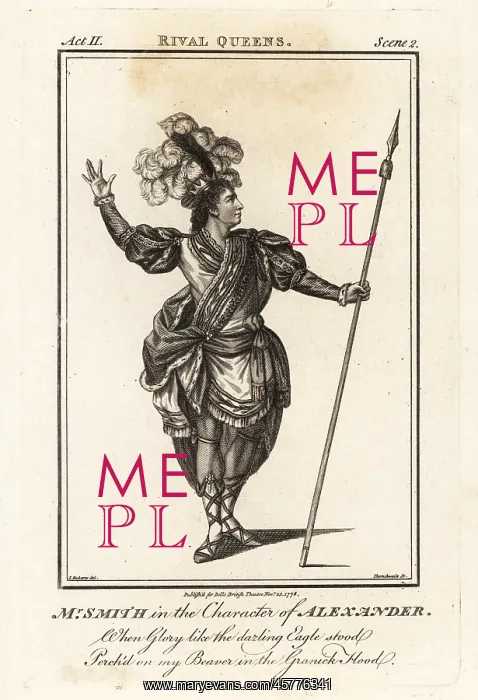 : Mr. William Smith in the character of Alexander in : Mr. William Smith in the character of Alexander in