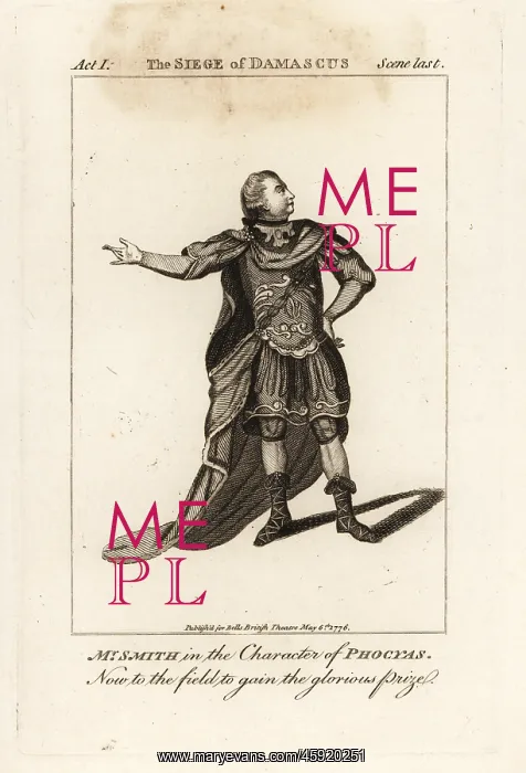 : Mr. William Smith in the character of Phocyas in John : Mr. William Smith in the character of Phocyas in John