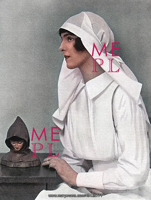 : Mrs A. E. Grant (Bettine Stuart-Wortley) as a nurse, WW1 : Mrs A. E. Grant (Bettine Stuart-Wortley) as a nurse, WW1