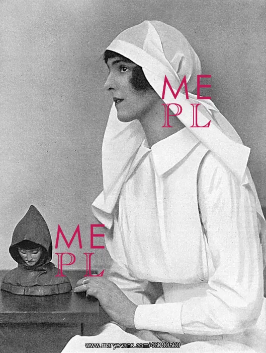 : Mrs A. E. Grant (Bettine Stuart-Wortley) as a nurse, WW1 : Mrs A. E. Grant (Bettine Stuart-Wortley) as a nurse, WW1