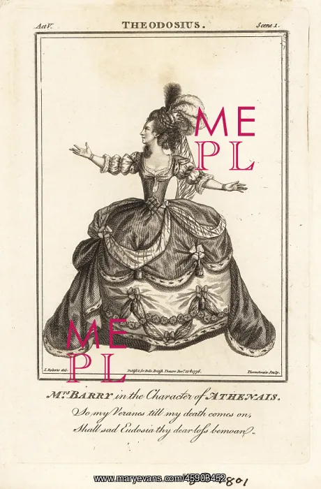 : Mrs Ann Barry in the character of Athenais in Nathaniel : Mrs Ann Barry in the character of Athenais in Nathaniel