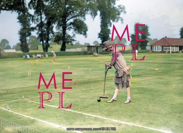 : MRS. APPS PLAYS CROQUET : MRS. APPS PLAYS CROQUET