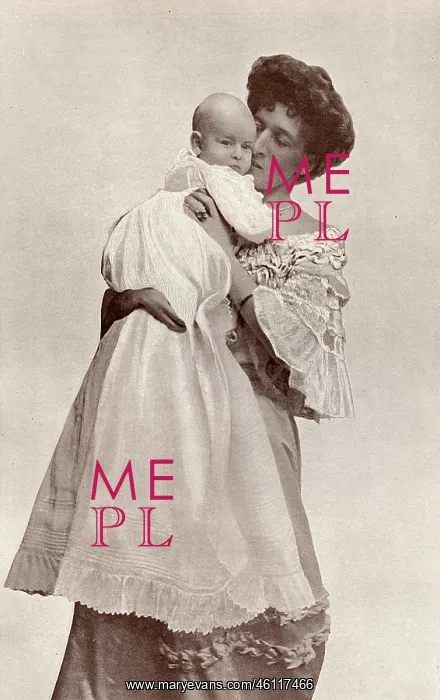 : Mrs Asquith and her baby (Anthony Asquith) : Mrs Asquith and her baby (Anthony Asquith)