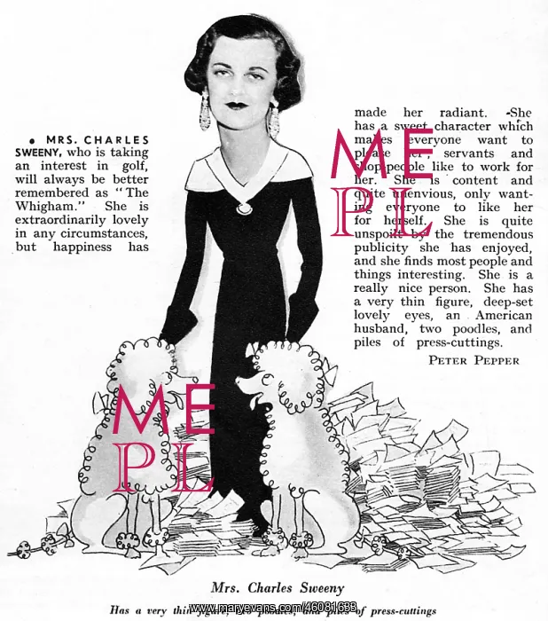 : Mrs Charles Sweeny : Mrs Charles Sweeny