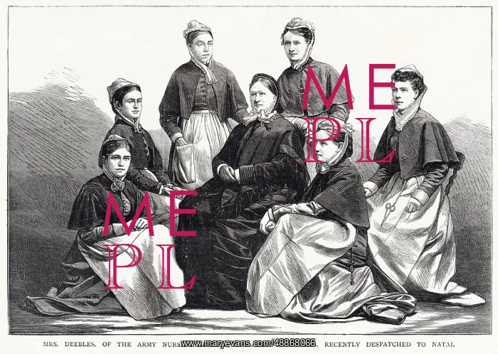 : Mrs. Deebles of the Army Nursing Service and her Assistants : Mrs. Deebles of the Army Nursing Service and her Assistants