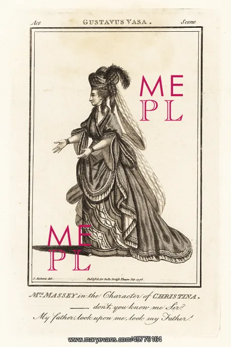 : Mrs E. Massey in the character of Christina in Henry : Mrs E. Massey in the character of Christina in Henry