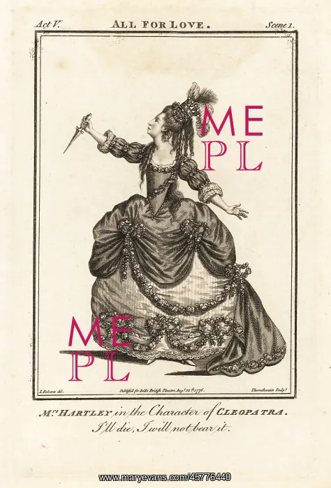 : Mrs Elizabeth Hartley in the character of Cleopatra : Mrs Elizabeth Hartley in the character of Cleopatra