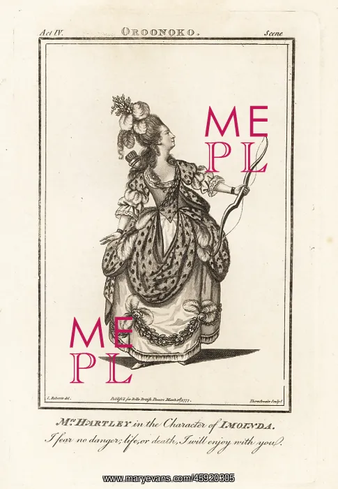 : Mrs Elizabeth Hartley in the character of Imoinda : Mrs Elizabeth Hartley in the character of Imoinda
