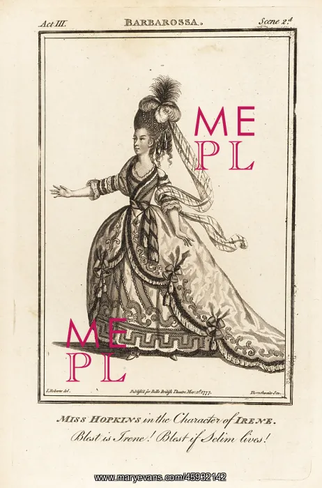 : Mrs Elizabeth Hopkins in the character of Irene in : Mrs Elizabeth Hopkins in the character of Irene in