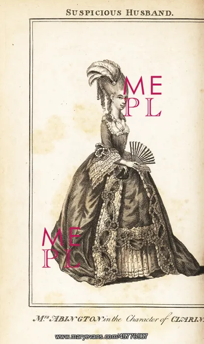 : Mrs. Frances Abington in the character of Clarinda : Mrs. Frances Abington in the character of Clarinda